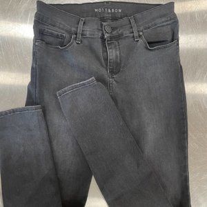 Mott & Bow Dark Gray Mid Rise Skinny Orchard 26 x 30L